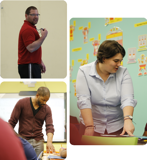 A collage of three HSA Teachers.